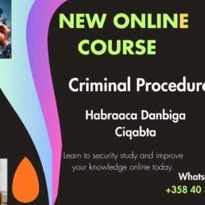 Criminal Procedure – Barashada Habraaca Dambiyada Ciqaabta