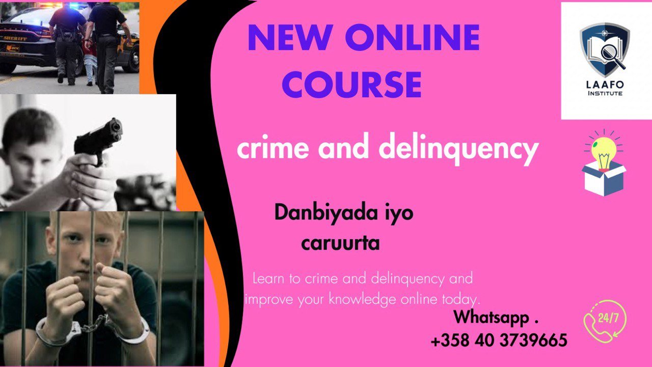 Crime Delinquency Study- Barashada Cilmiga Danbiyada caruurta galaan