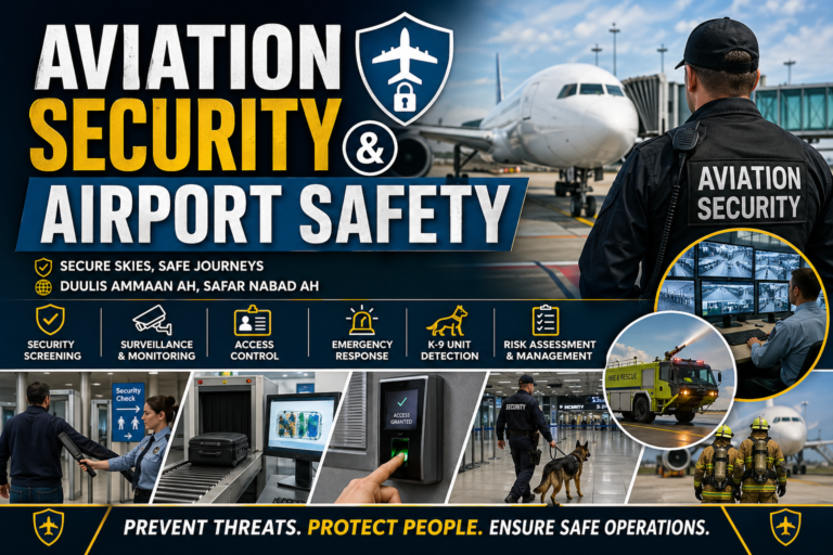 Aviation security & Airport Safety Course – Koorsada Amniga Duulista Hawada & Badbaadada Garoomada Diyaaradaha