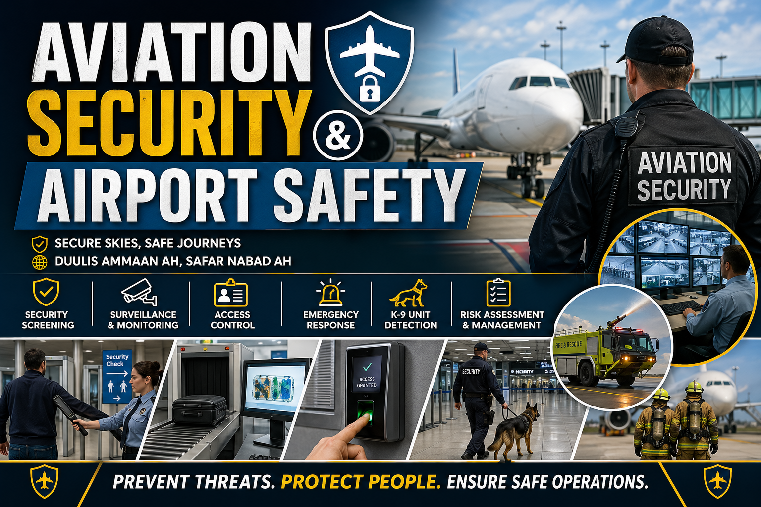 Aviation security & Airport Safety Course – Koorsada Amniga Duulista Hawada & Badbaadada Garoomada Diyaaradaha