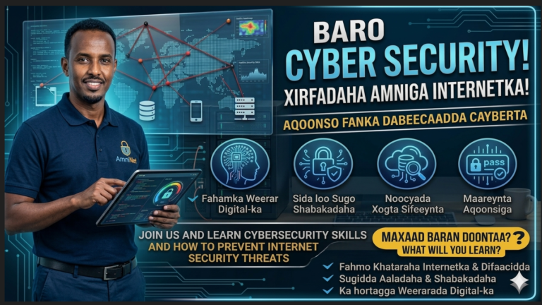Cyber Security Skills Course – Koorsada Xirfadaha Amniga Internetka