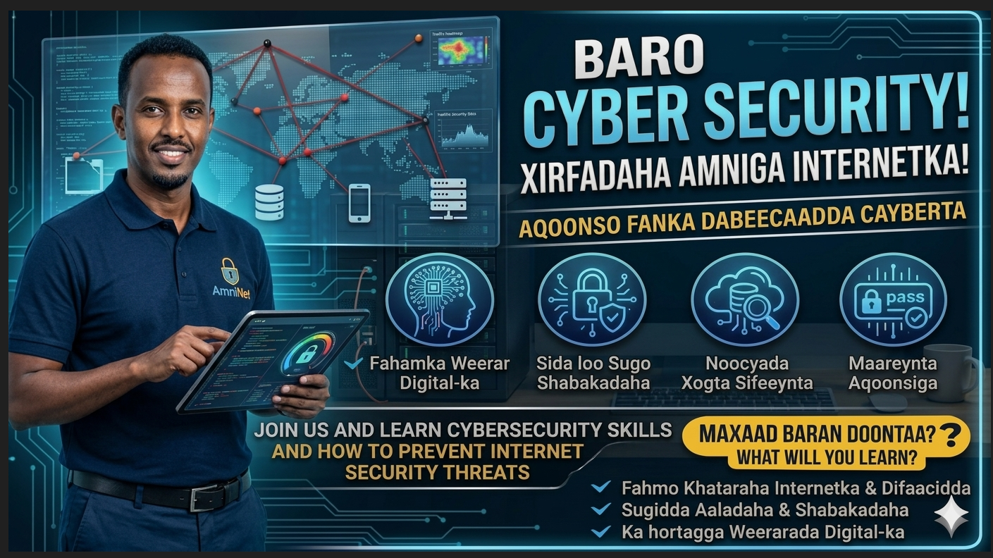 Cyber Security Skills Course – Koorsada Xirfadaha Amniga Internetka