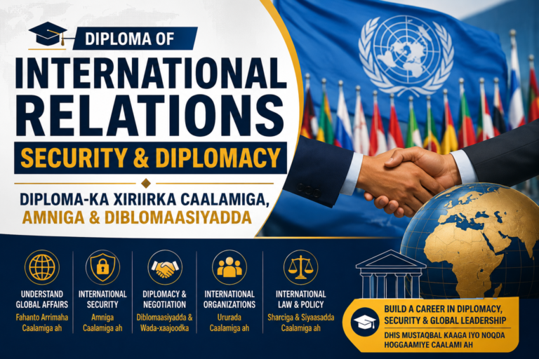 Diploma of International Relations Security & Diplomacy –