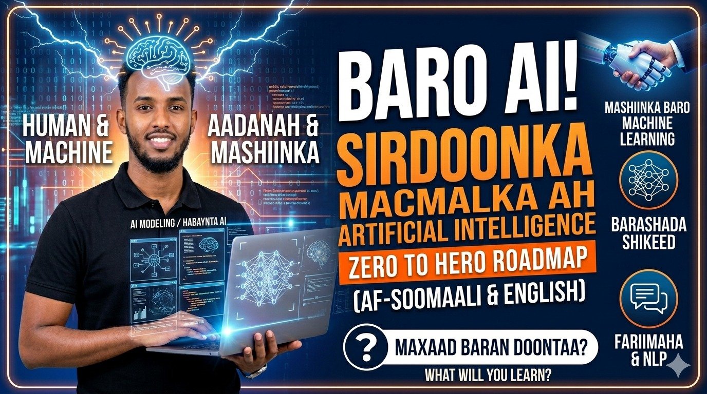 Artificial Intelligence Course- Koorsada Sirdoonka Macmalka ah