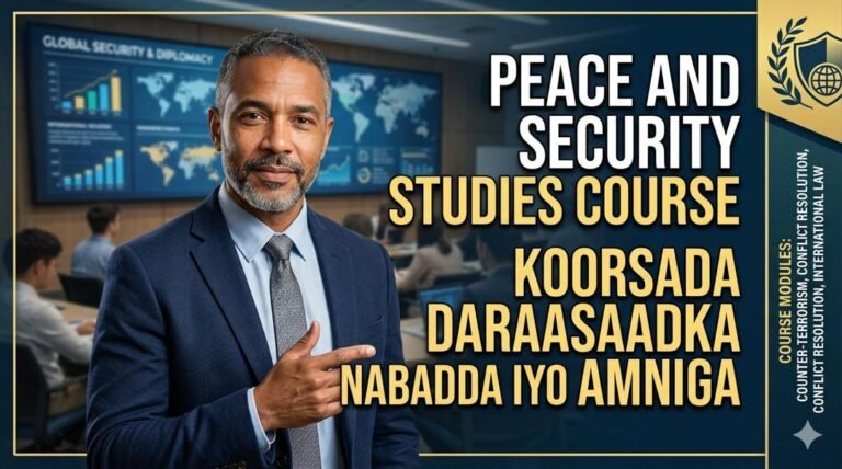 Peace and Security Studies Course – Koorsada Daraasaadka Nabadda iyo Amniga