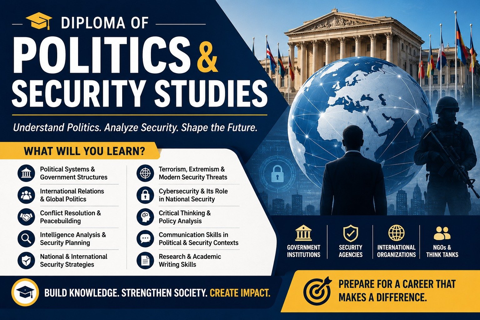 Diploma of Politics and Security Studies –